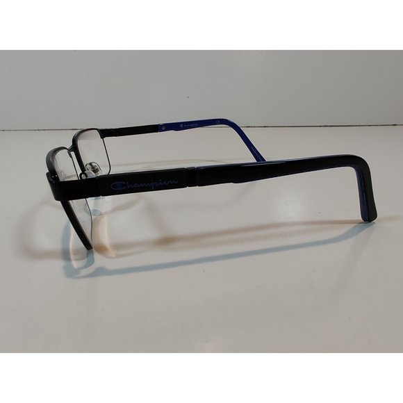Champion Elite Eyeglasses Frames Only CU2019 C03 Black Blue 56-17-140 - Picture 2 of 6